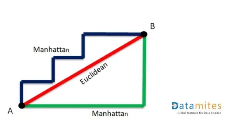Euclidean distance and Manhattan distance