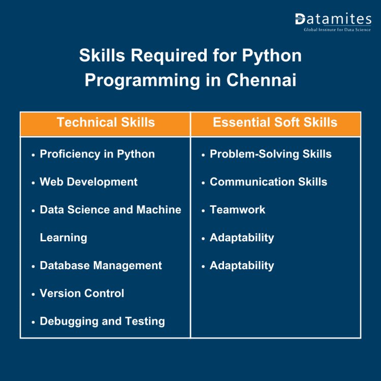 skills required for python programming in chennai