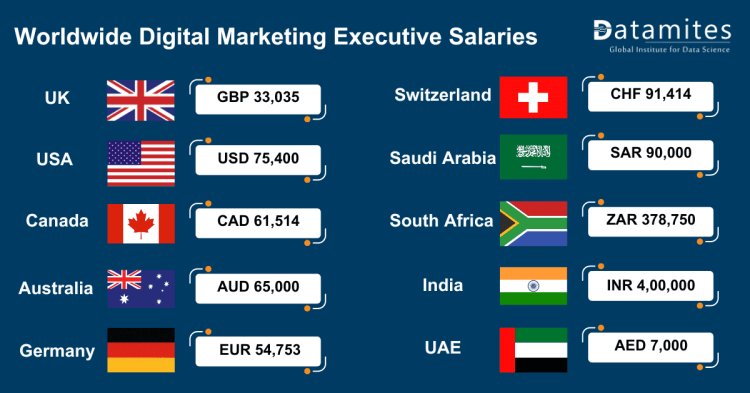 worldwide digital marketing executive salaries
