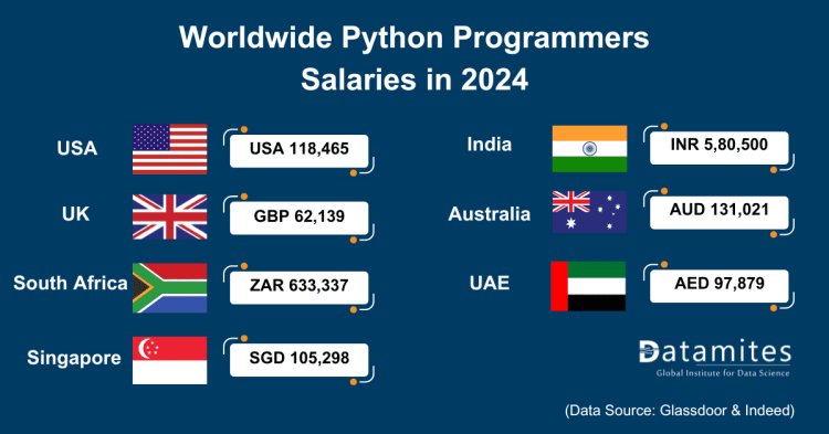 Worldwide Python Programmers Salaries in 2024