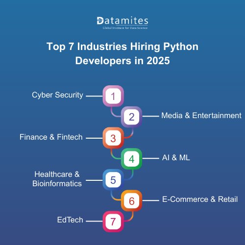 Top 7 Industries Hiring Python Developers in 2025