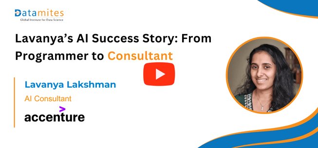 Datamites Artificial Intelligence Course in Bangalore Student Success story by Lavanya