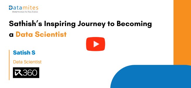Datamites Data Science Course in Bangalore Student Success story by Sathish