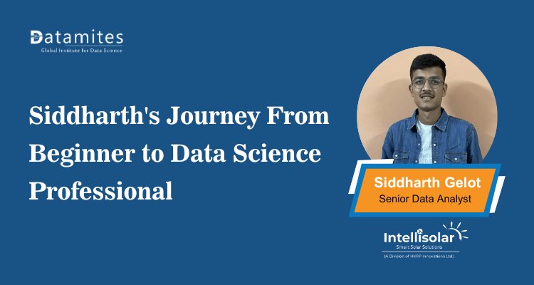 Siddharth's Journey From Beginner to Data Science Professional