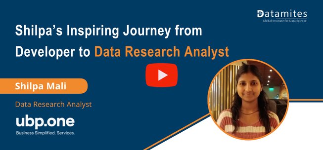 Datamites Data Research Analyst Success story by Shilpa