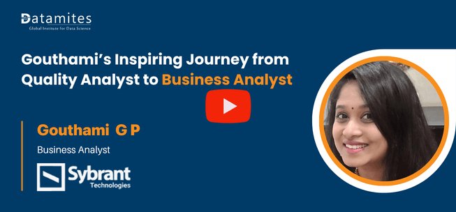 Datamites Data Analyst Success story by Gouthami