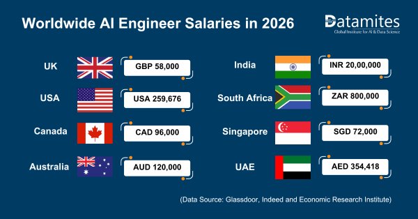 Worldwide AI Professional Salaries in 2026