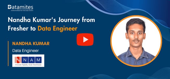 DataMites Data Science Success Story by Nandha kumar