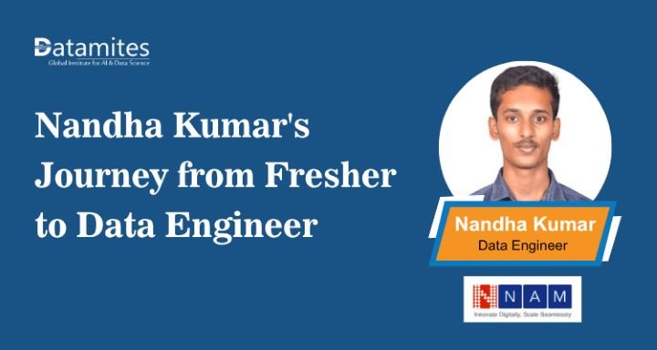 Nandha Kumar's Journey from Fresher to Data Engineer